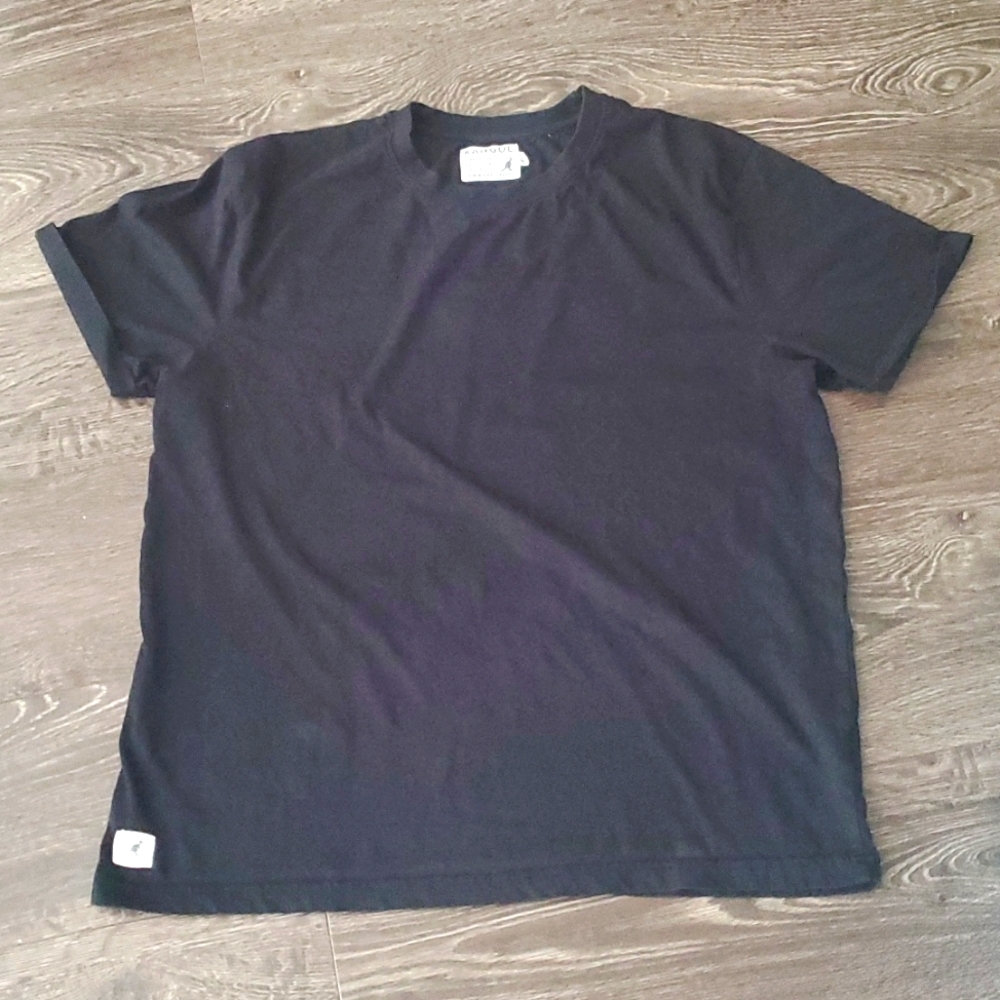 🖤 KANGOL 🖤 XXL Plain Black Tee - T-shirt 100% Cotton- Short sleeve